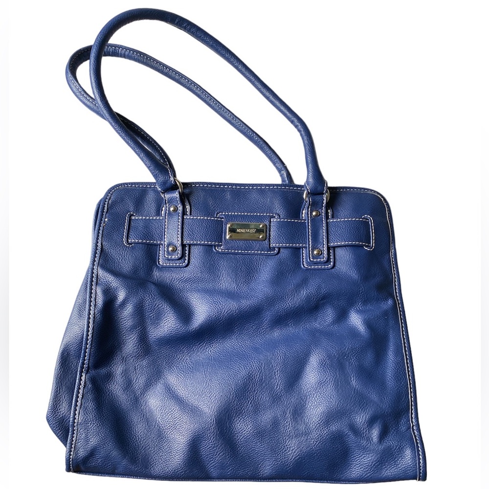 Nine West blue leather shoulder bag